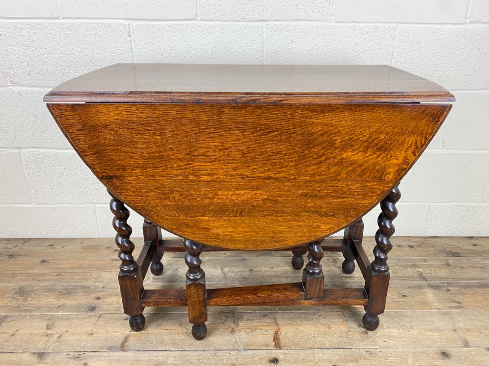 Antique Oak Gate Leg Table 
