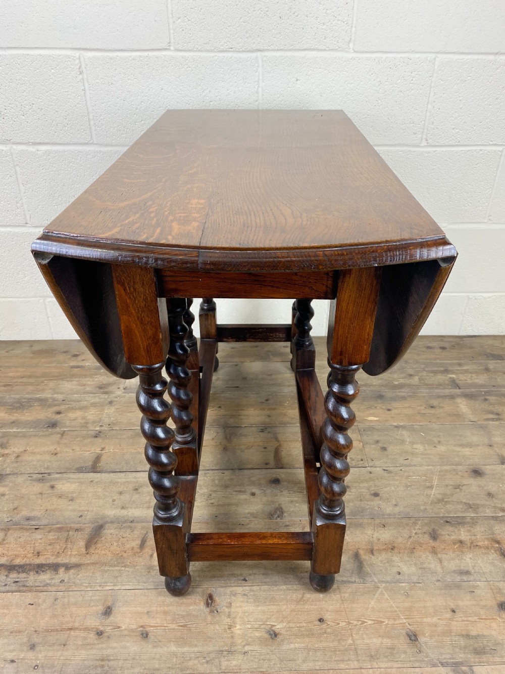 Antique Oak Gate Leg Table  View V