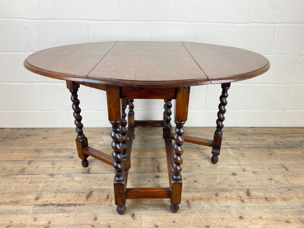 Antique Oak Gate Leg Table  View VIII