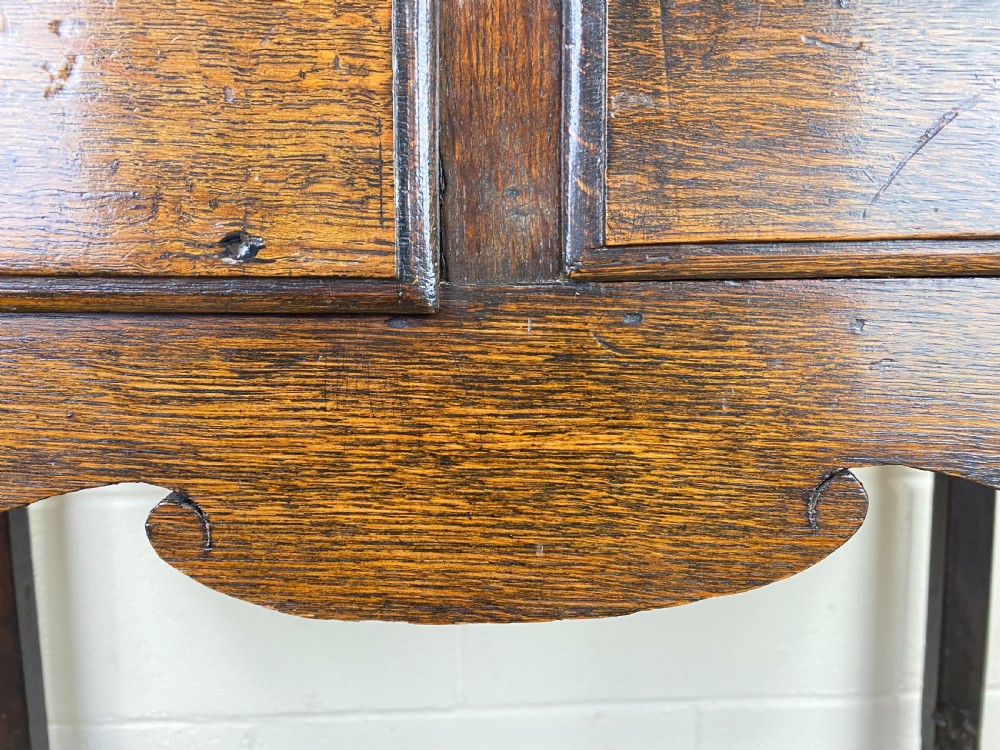 Antique Oak Two Drawer Side Table View VIII