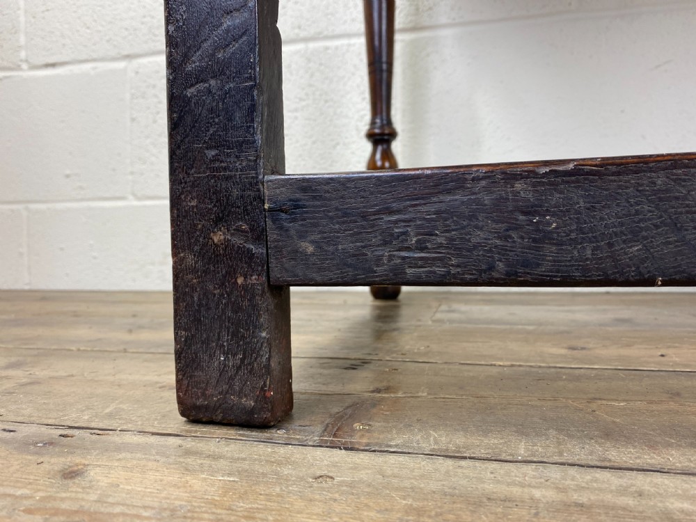 Antique Oak Two Drawer Side Table View XIII