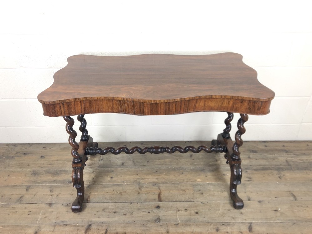 Victorian Rosewood Stretcher Table or Centre Table