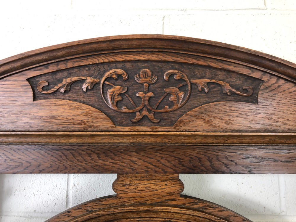 Antique Oak Hat and Coat Hall Stand  View II