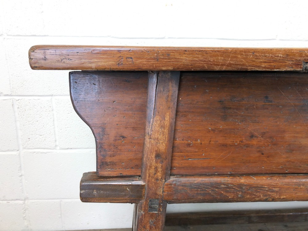 Unusual Oriental Elm Altar Sideboard View IV