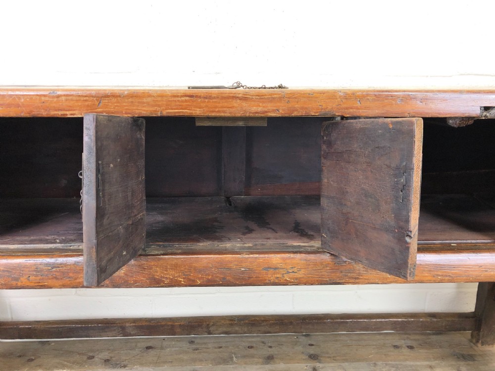Unusual Oriental Elm Altar Sideboard View VIII