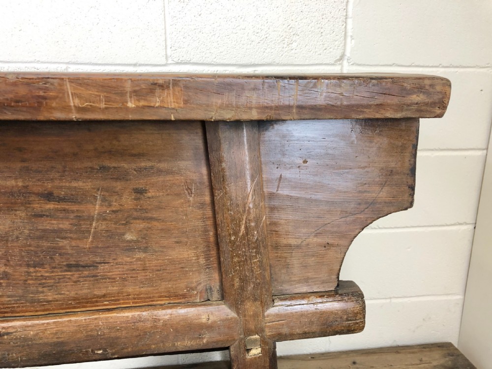 Unusual Oriental Elm Altar Sideboard View XVI