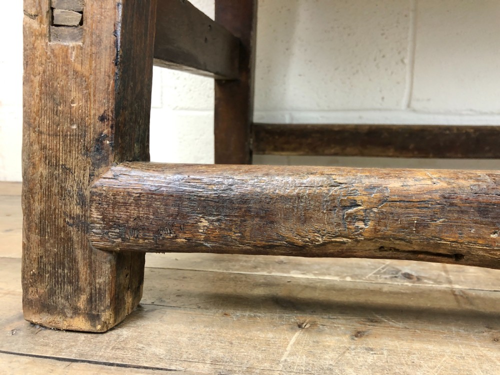 Unusual Oriental Elm Altar Sideboard View XVII