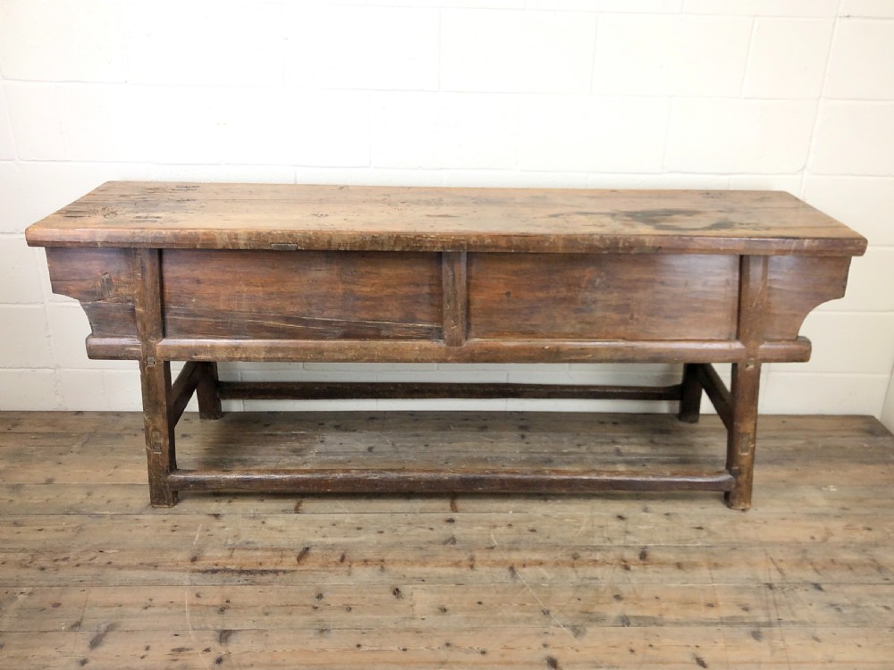 Unusual Oriental Elm Altar Sideboard View XVIII