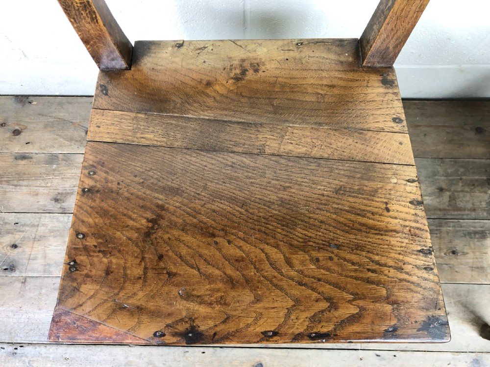 Pair of Welsh Oak Bar Back Farmhouse Chairs  View V