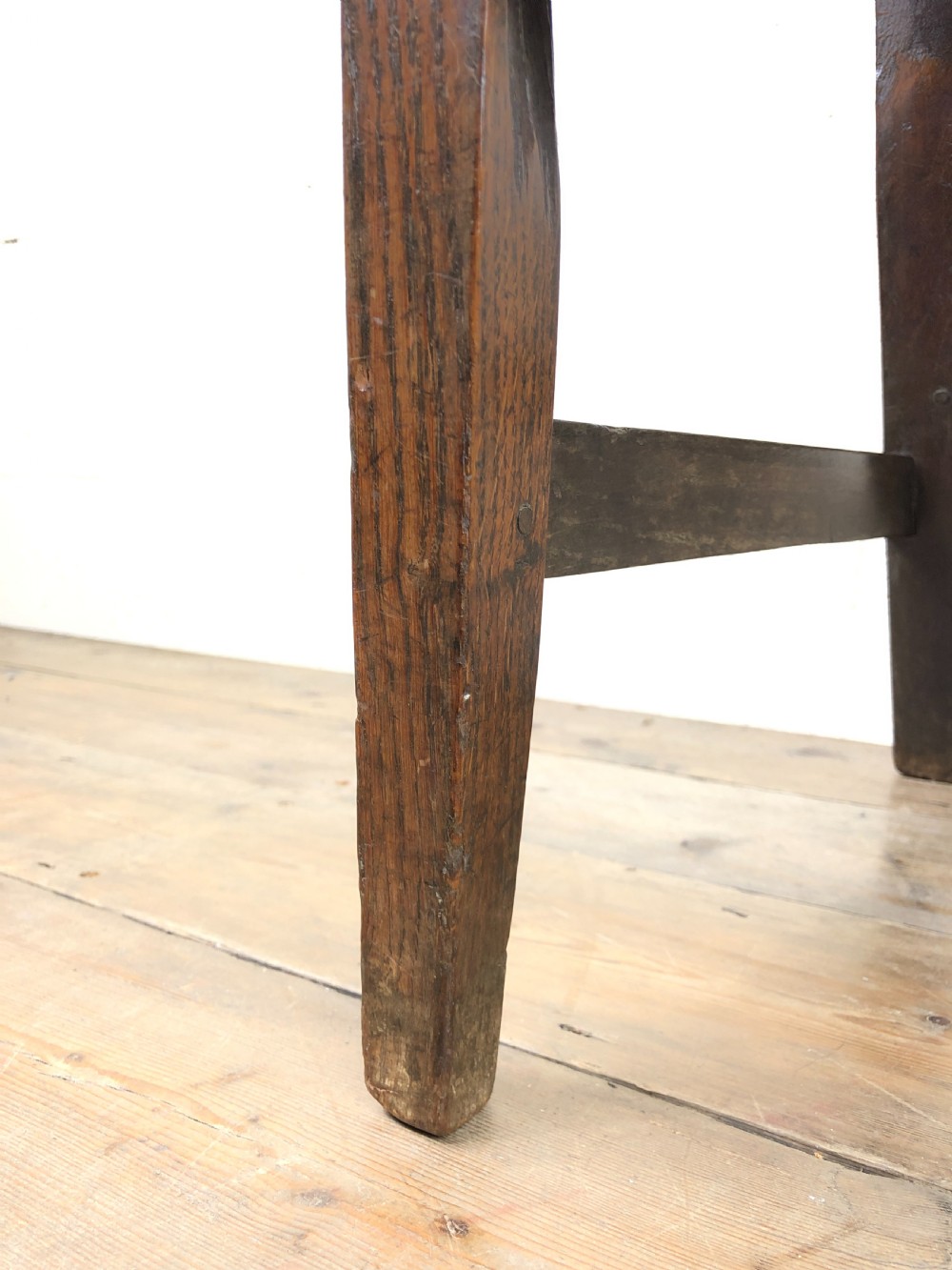 Pair of Welsh Oak Bar Back Farmhouse Chairs  View VI