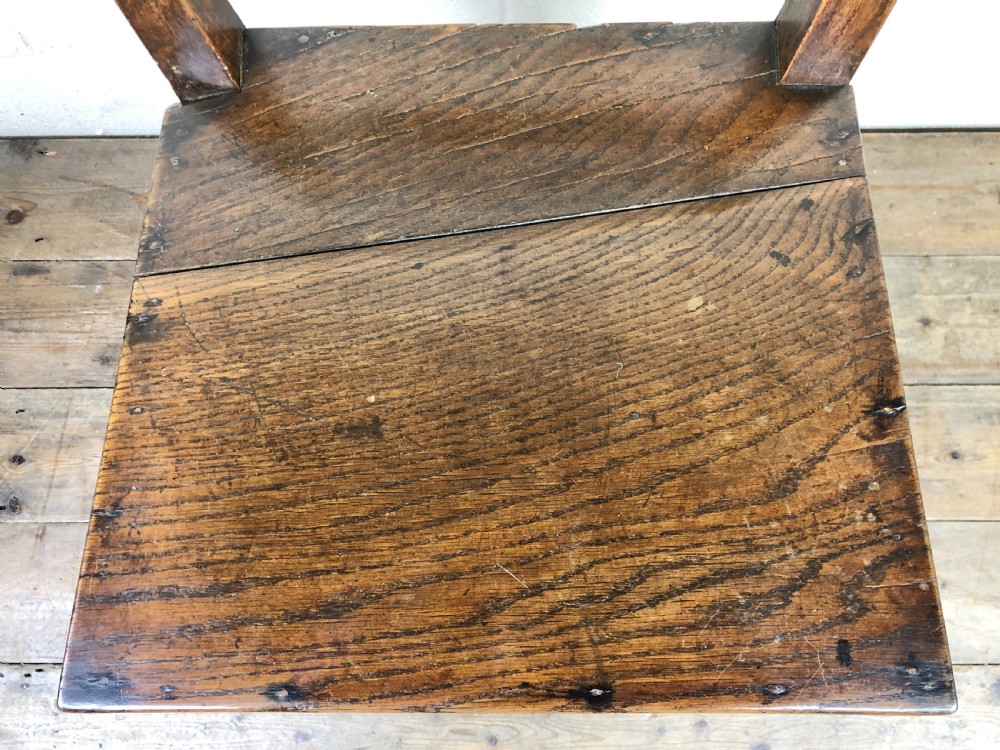 Pair of Welsh Oak Bar Back Farmhouse Chairs  View XI