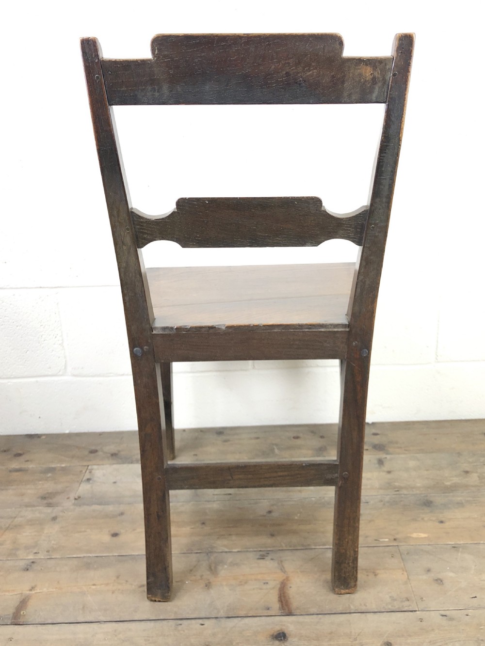 Pair of Welsh Oak Bar Back Farmhouse Chairs  View XIII