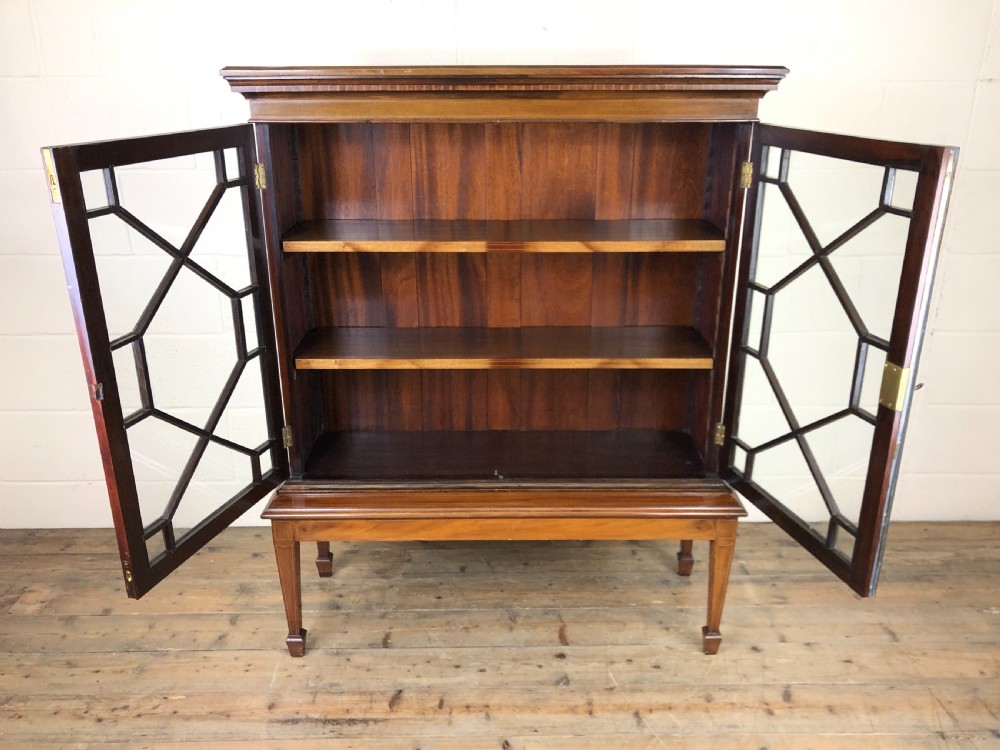 Mahogany Glazed Bookcase or Display Cabinet View III