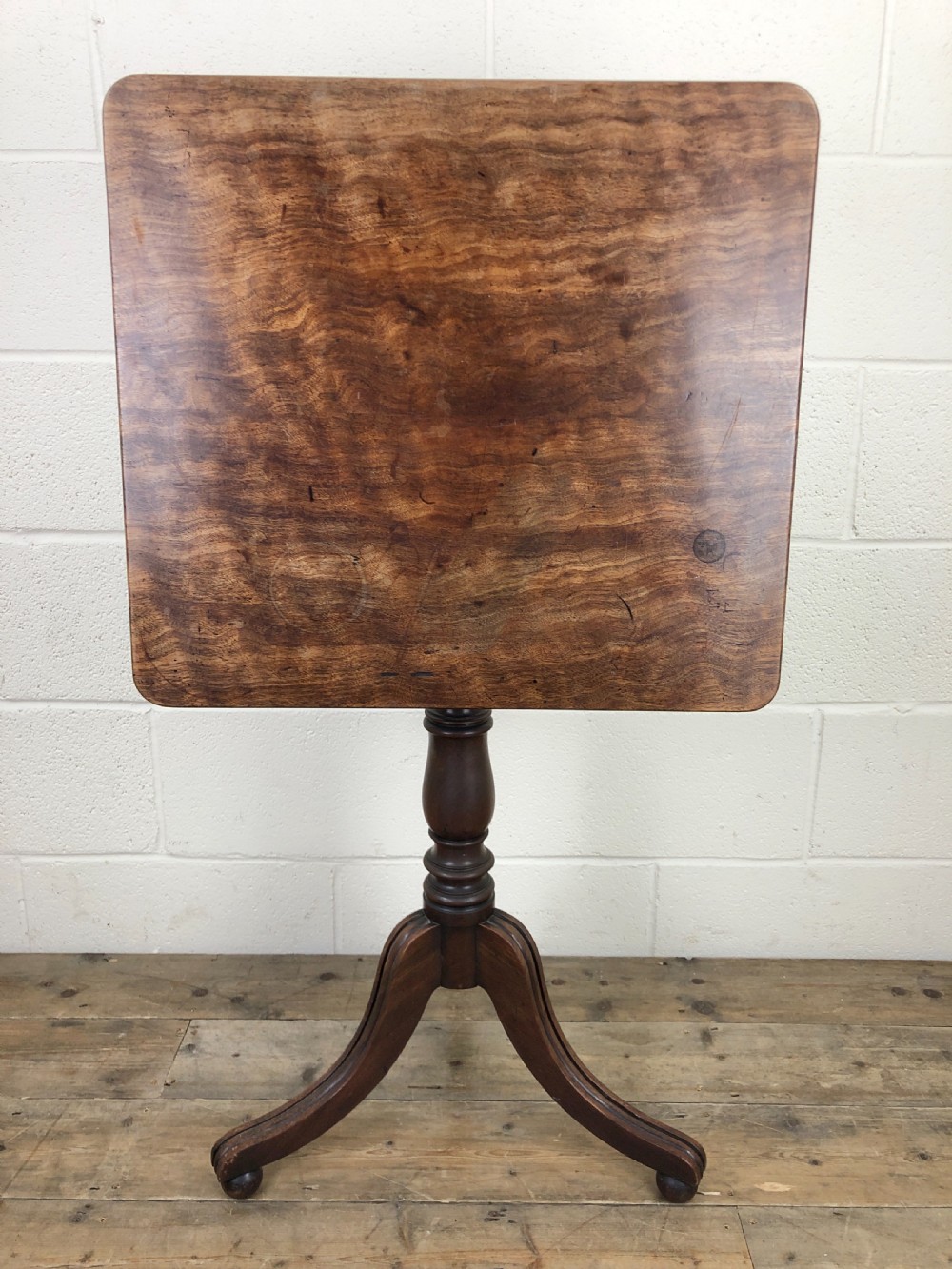 19th Century Mahogany Tilt Top Side Table View V