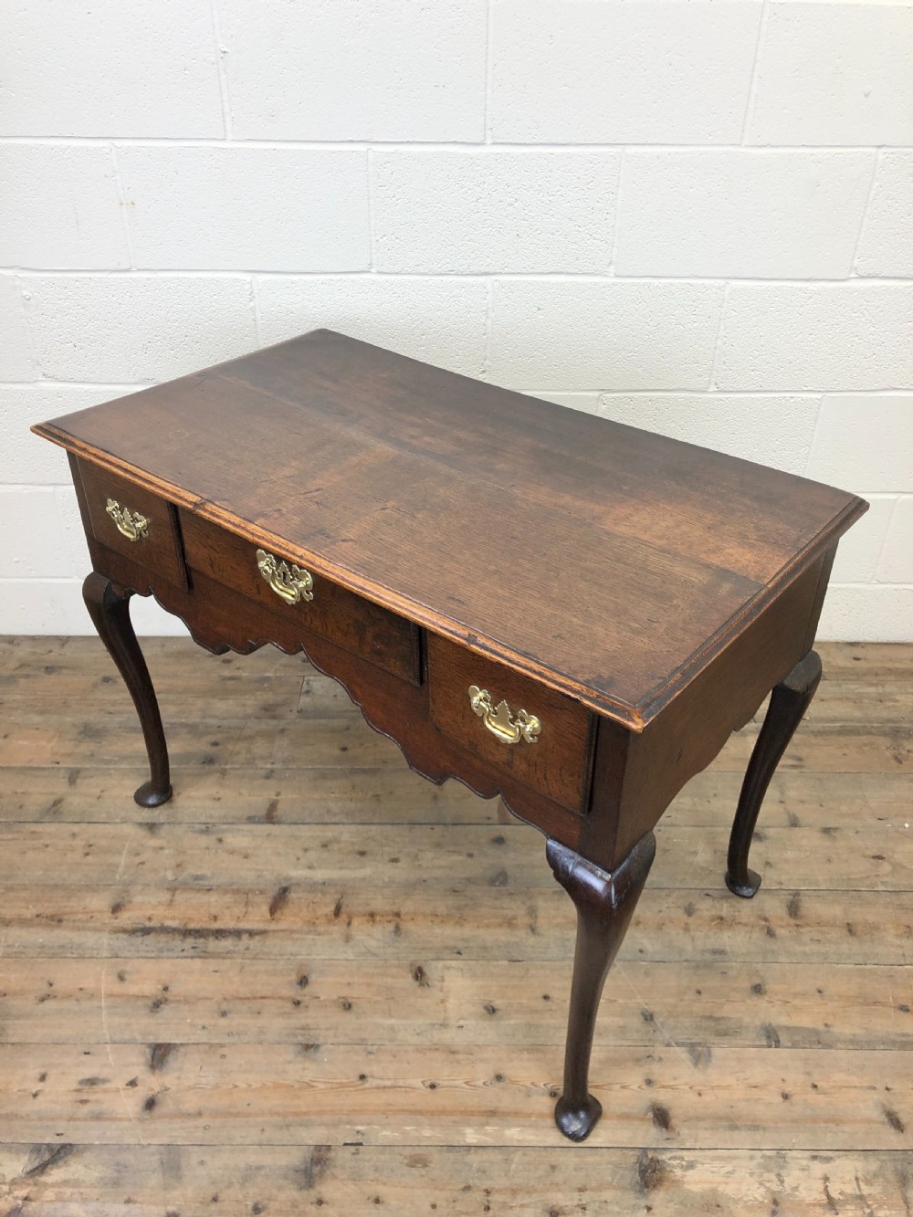 Antique Oak Low Boy Side Table View VI