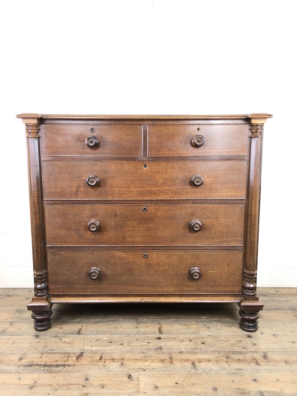 Large Antique Oak Chest of Drawers