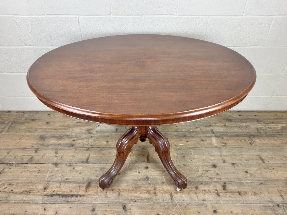 Victorian Mahogany Oval Tilt Top Table