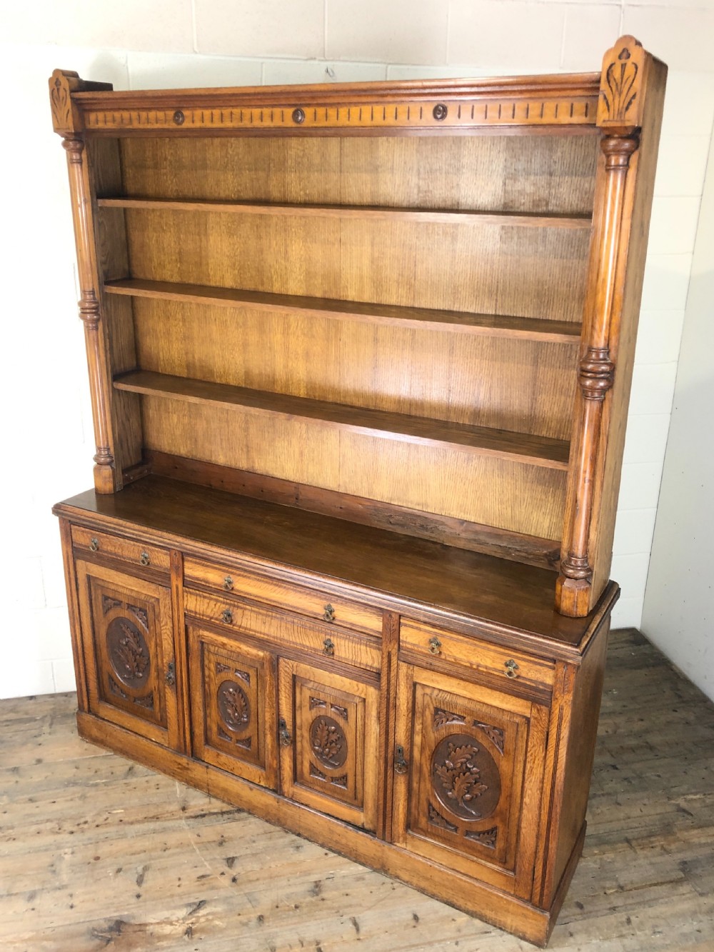 Early 20th Century Antique Oak Dresser View VIII