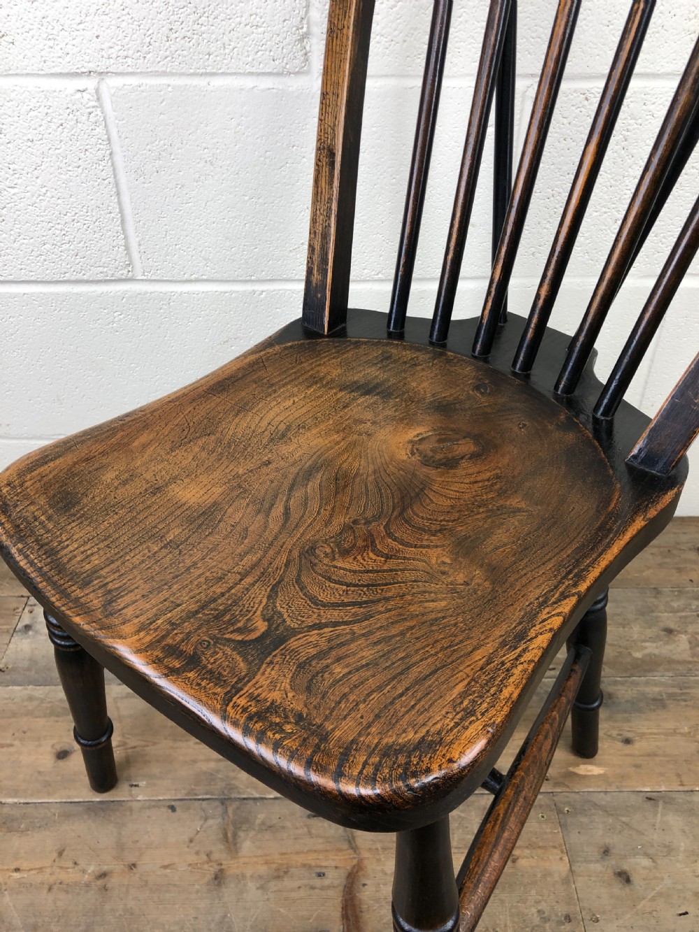 Set of Four 19th Century Ash and Elm Hoop Back Chairs View VI