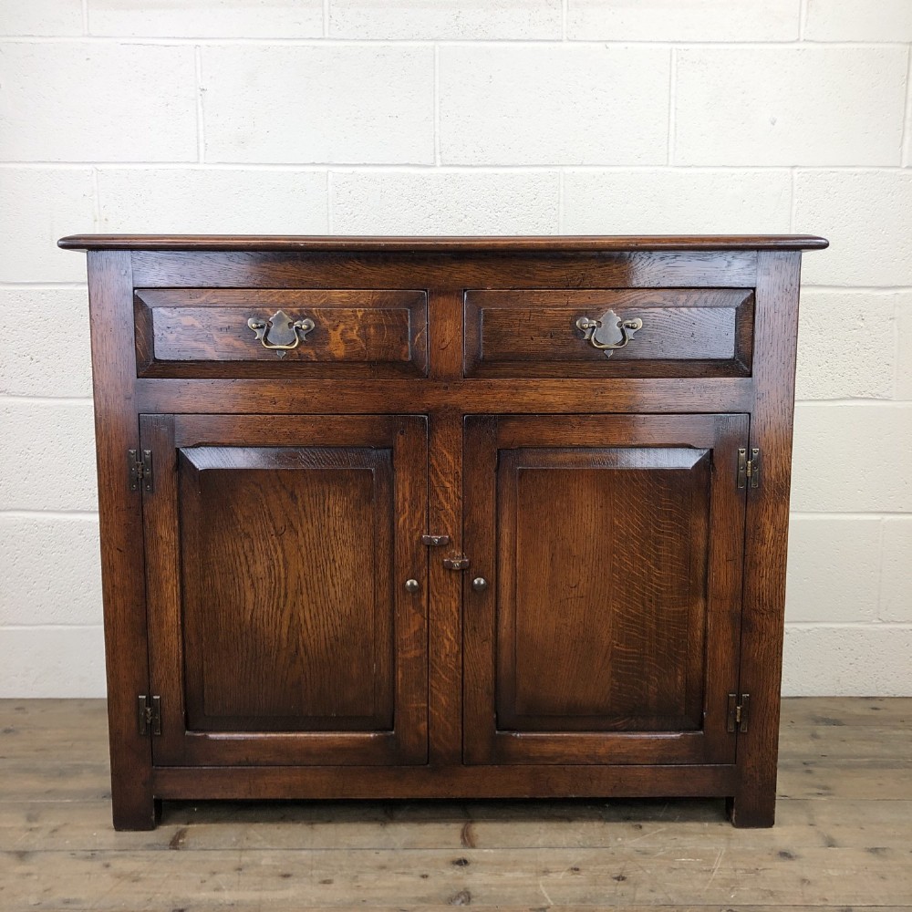 Antique Oak Dresser Base Sideboard