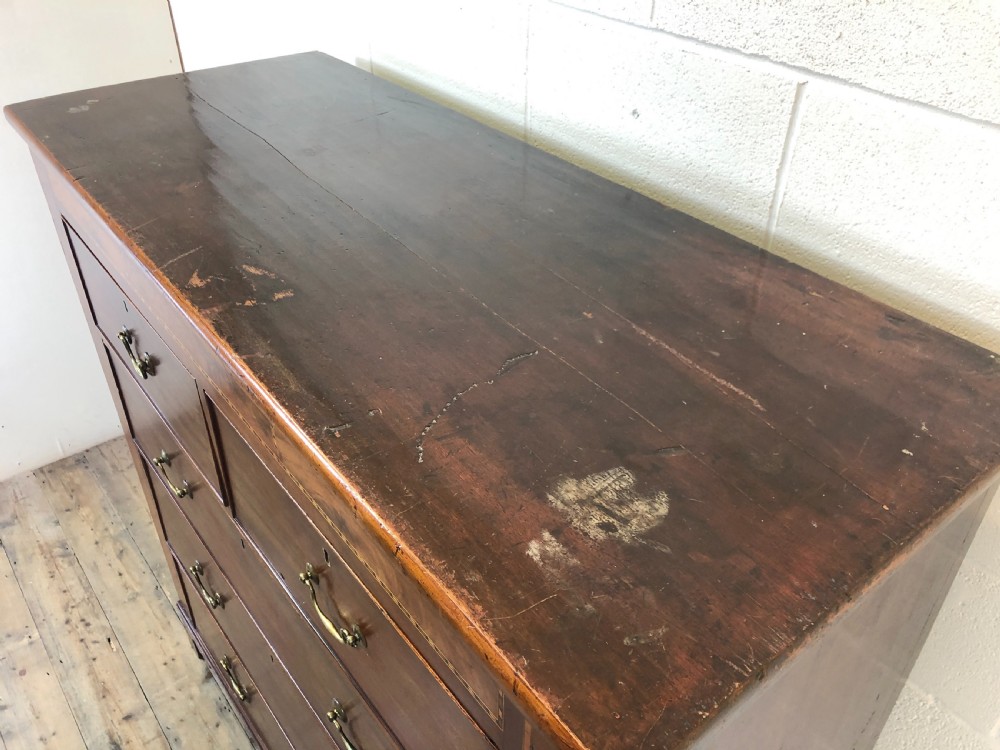 Large 19th Century Inlaid Mahogany Chest of Drawers View IV