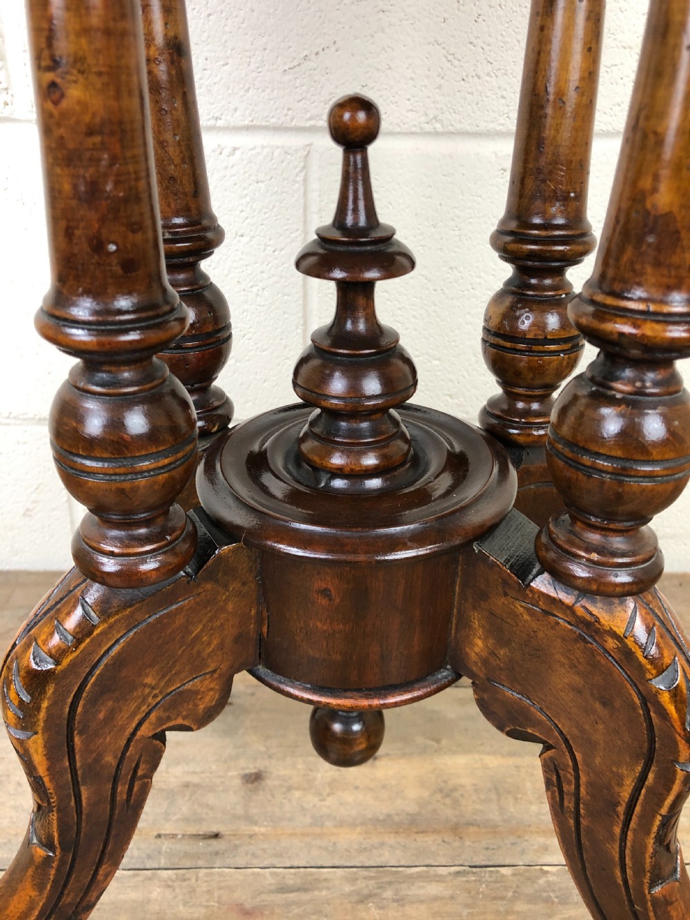 Victorian Walnut Oval Tilt Top Occasional Table View VI