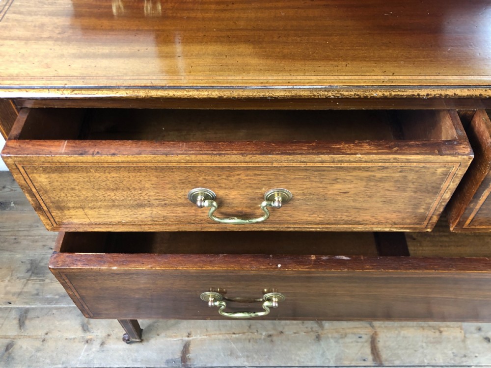 Edwardian Inlaid Mahogany Dressing Table View V