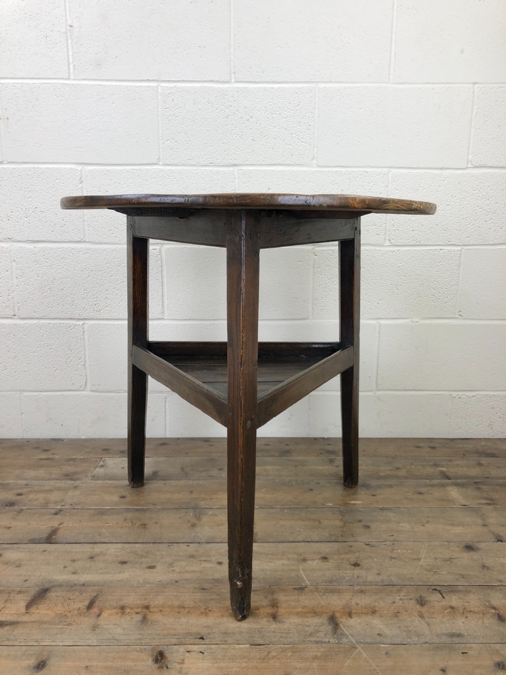 Antique 19th Century Elm Cricket Table View II
