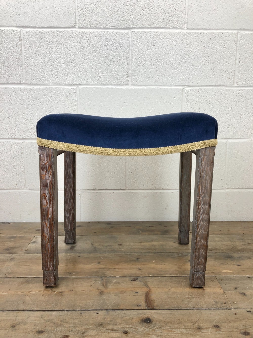 Antique Oak George VI Coronation Stool View V