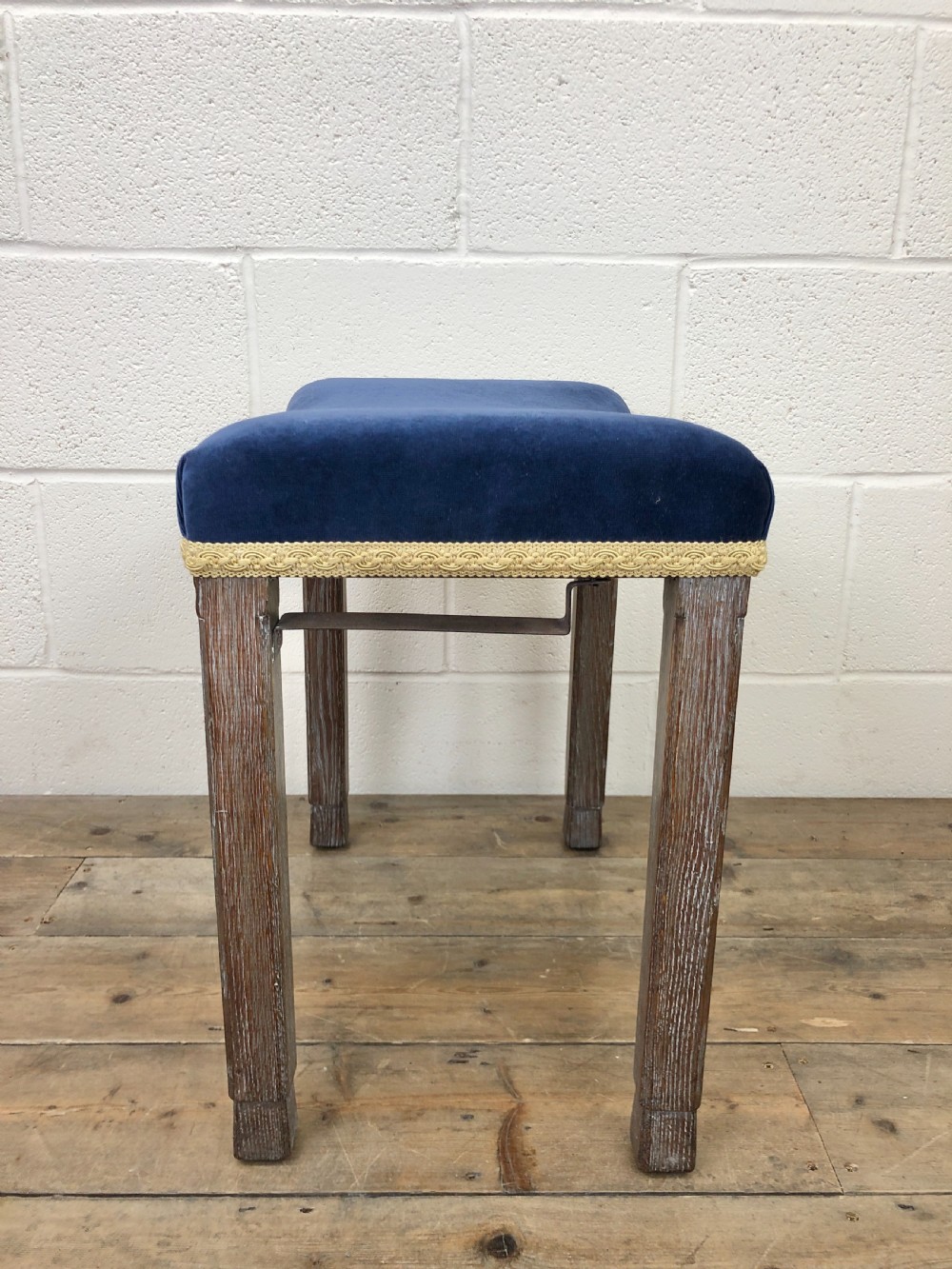 Antique Oak George VI Coronation Stool View VII