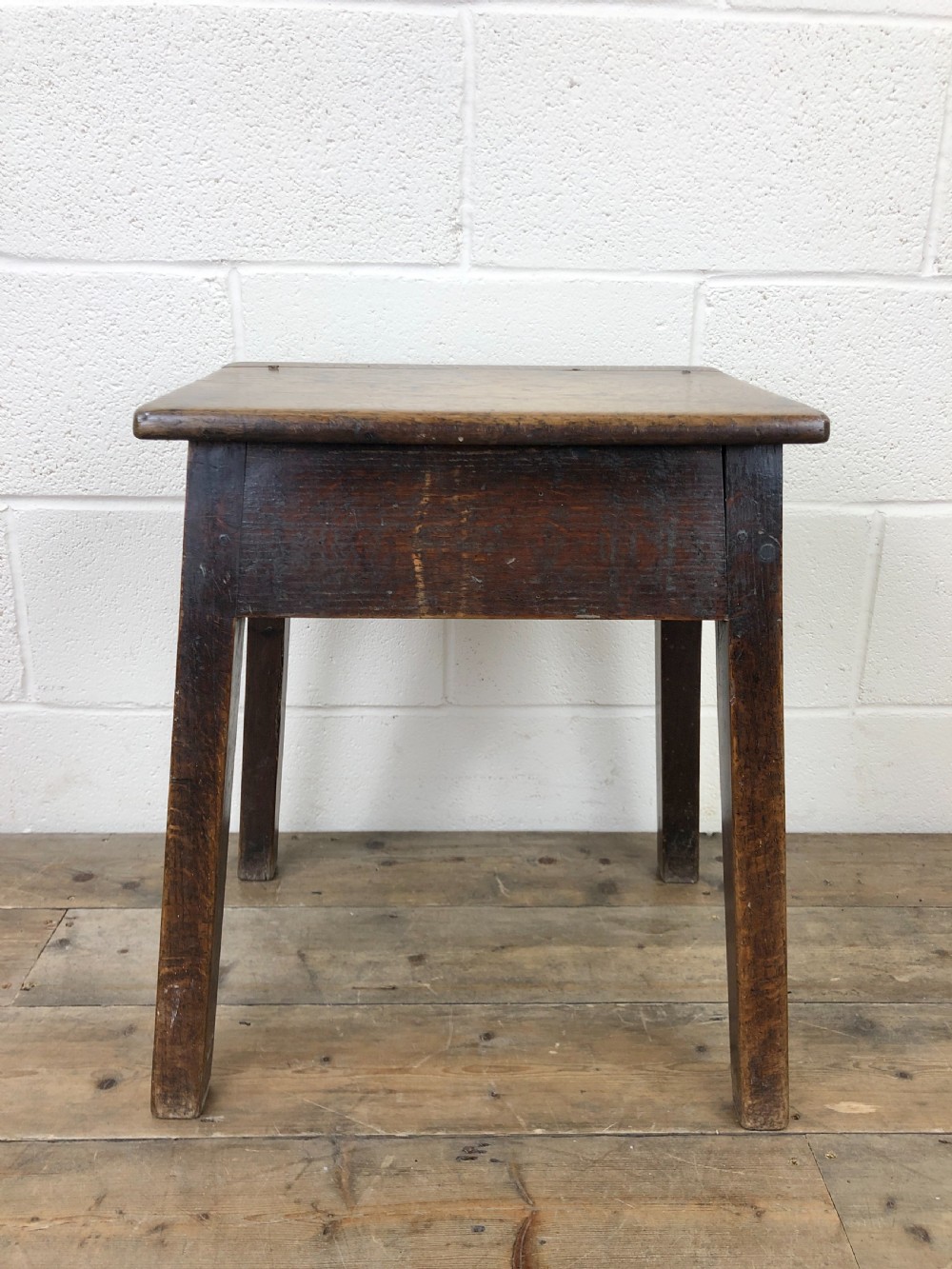 Antique 18th Century Oak Coffin Stool View VI