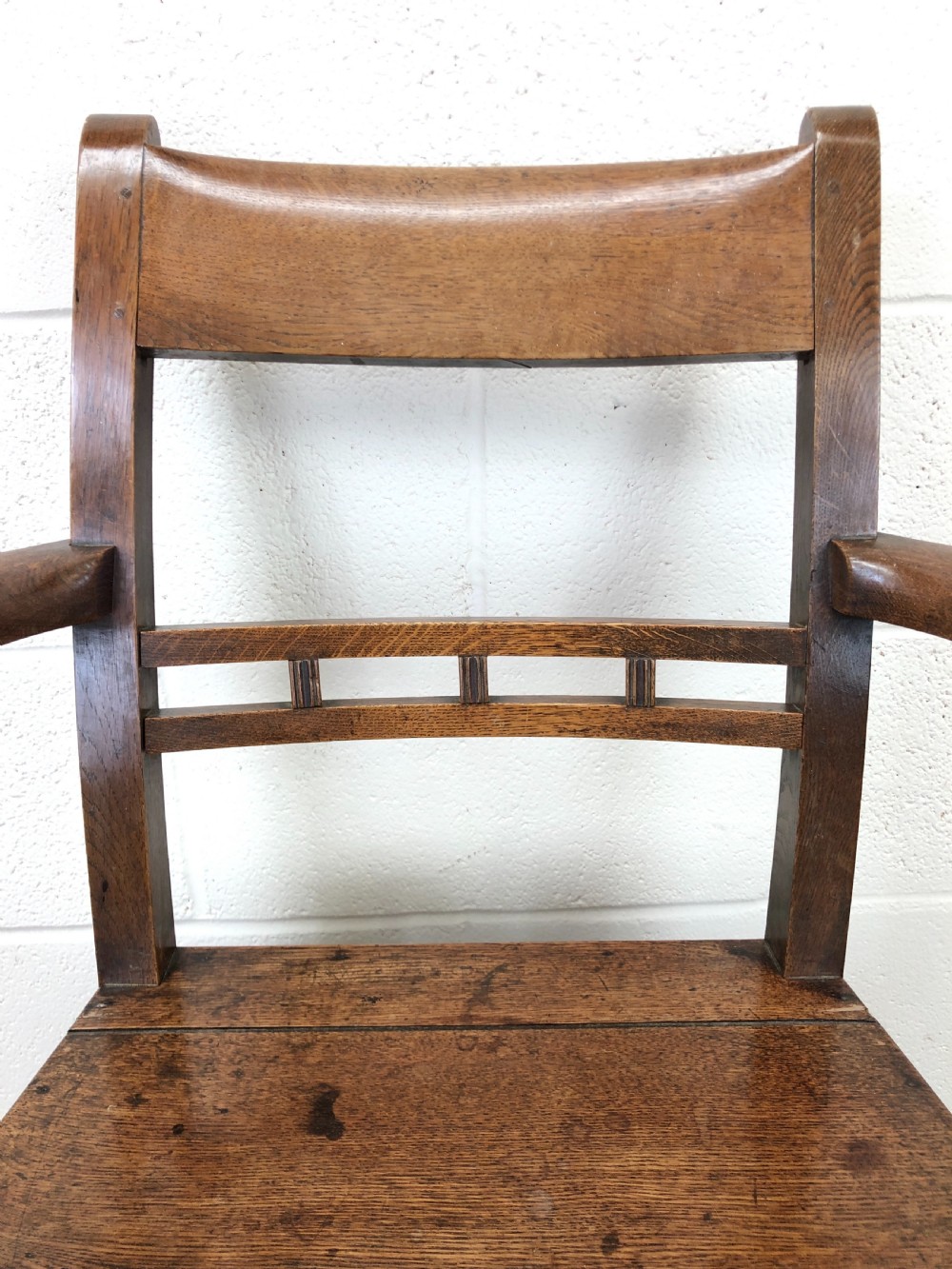 Antique 19th Century Welsh Oak Farmhouse Chair View V