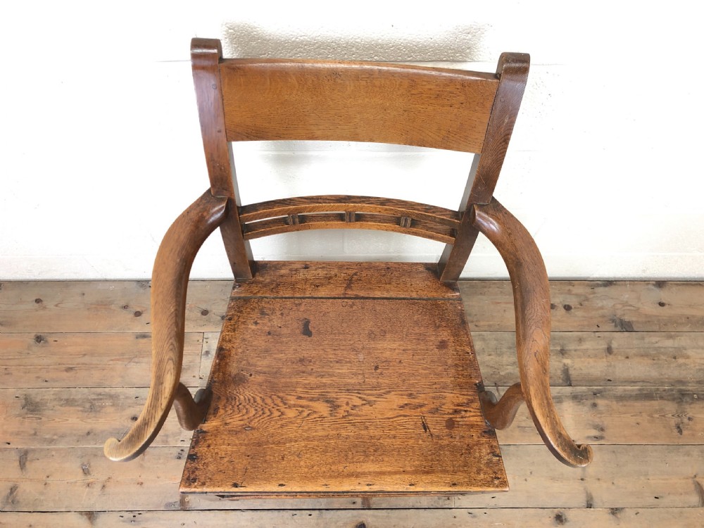 Antique 19th Century Welsh Oak Farmhouse Chair View VI