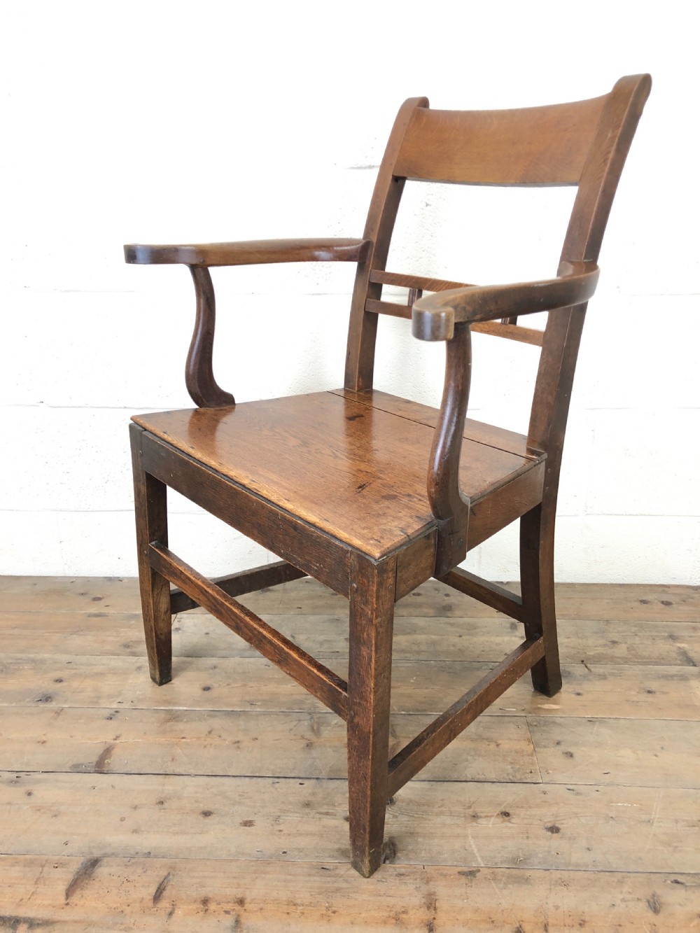 Antique 19th Century Welsh Oak Farmhouse Chair View VIII