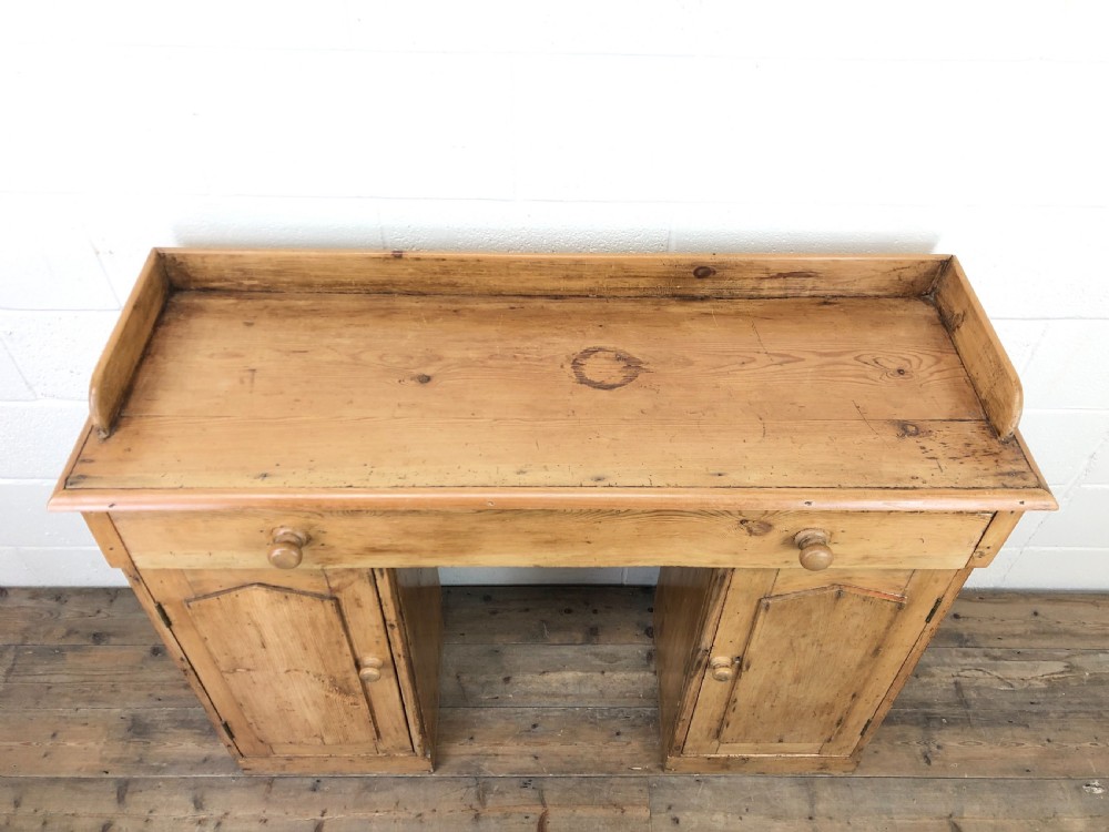 Victorian Pine Twin Pedestal Sideboard View III
