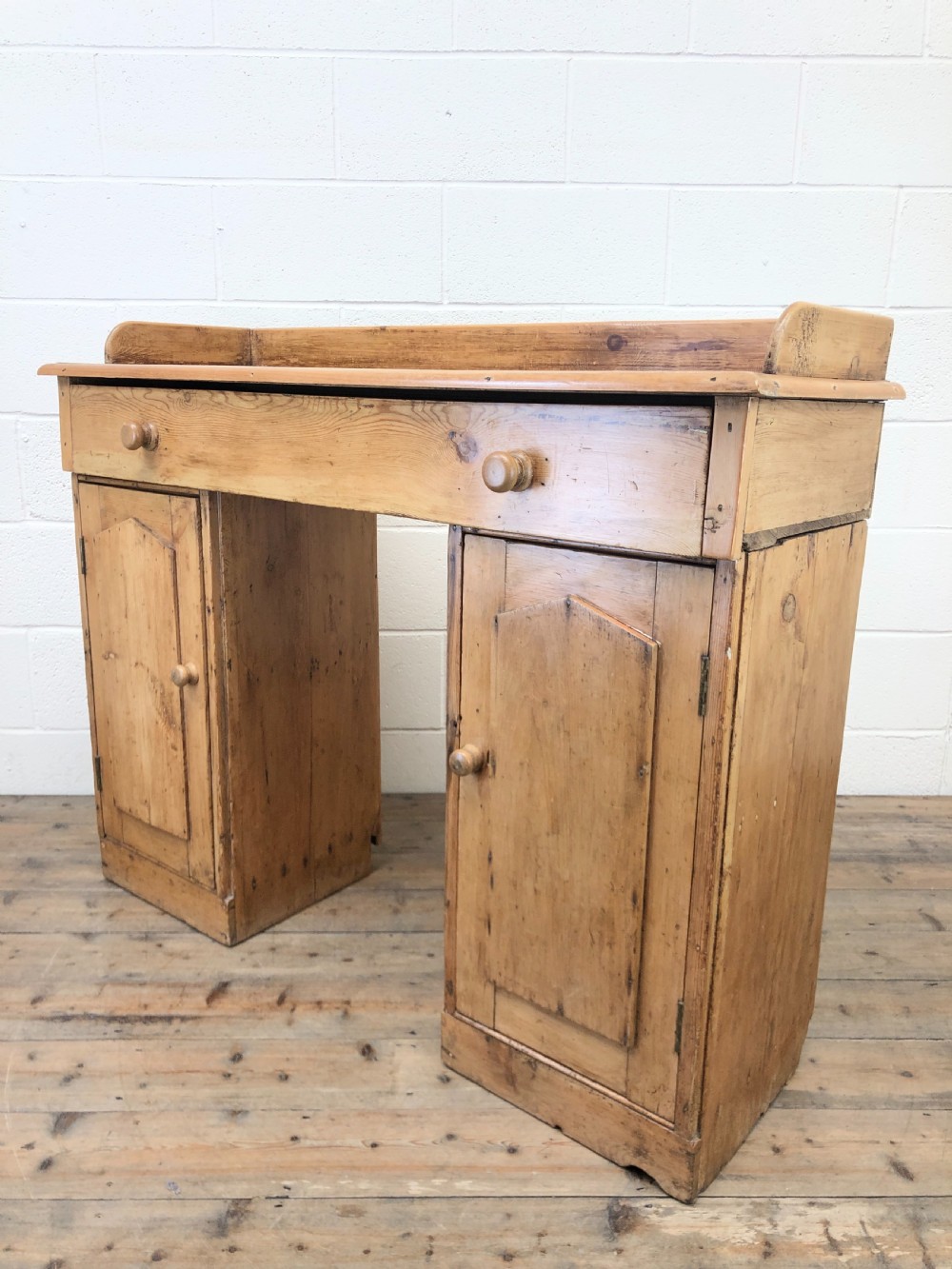 Victorian Pine Twin Pedestal Sideboard View VIII