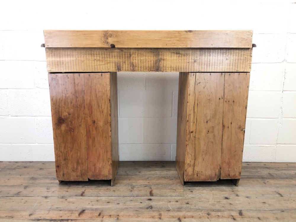 Victorian Pine Twin Pedestal Sideboard View XI