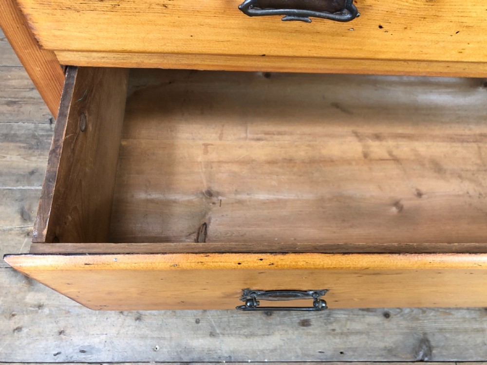 Pine Chest of Drawers with Art Nouveau Handles View VII