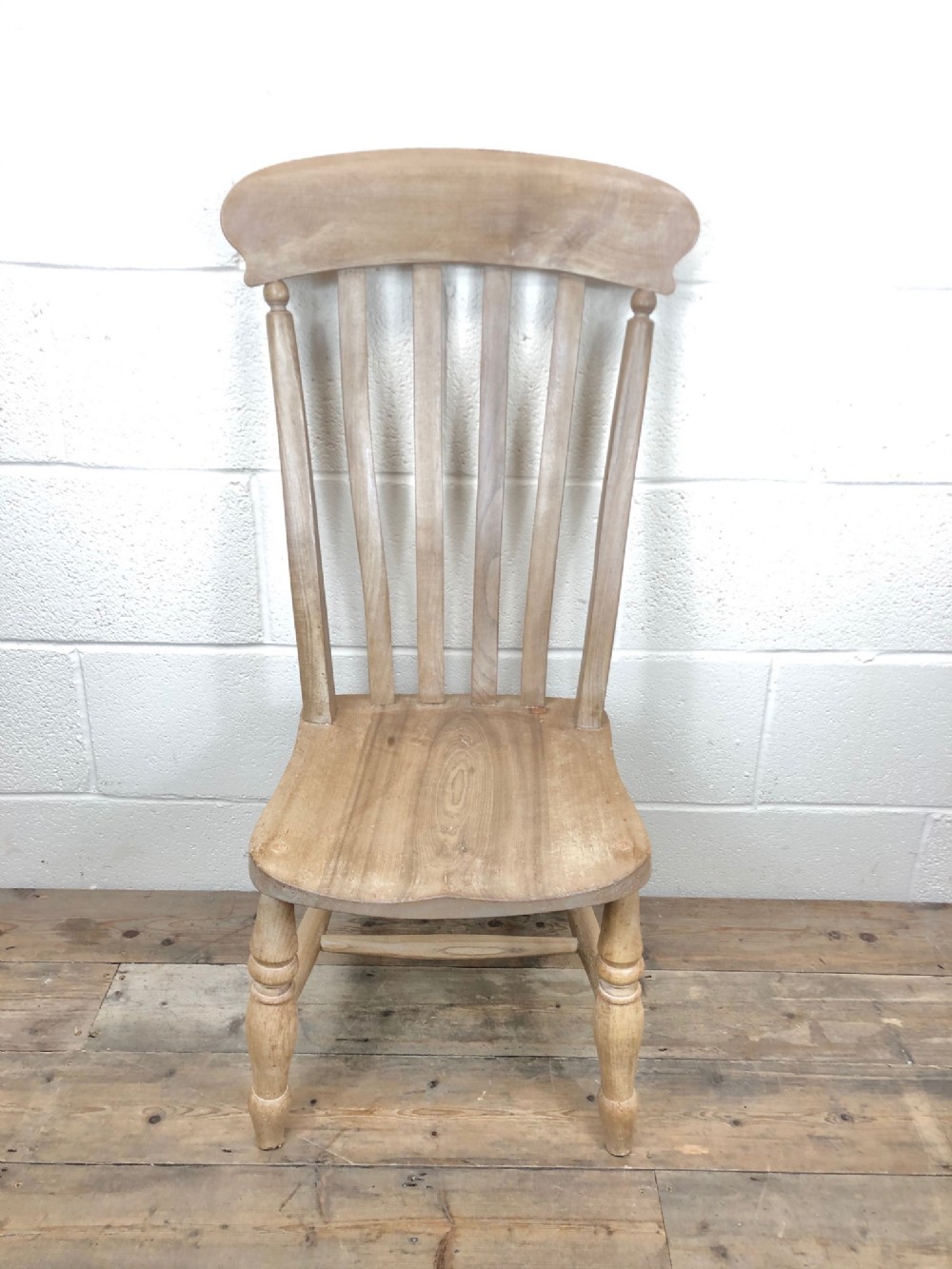 Antique Beech & Elm Low Seat Fireside Chair