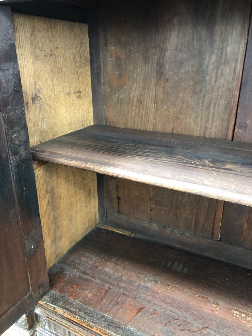 Victorian Carved Oak Glazed Cabinet View VI