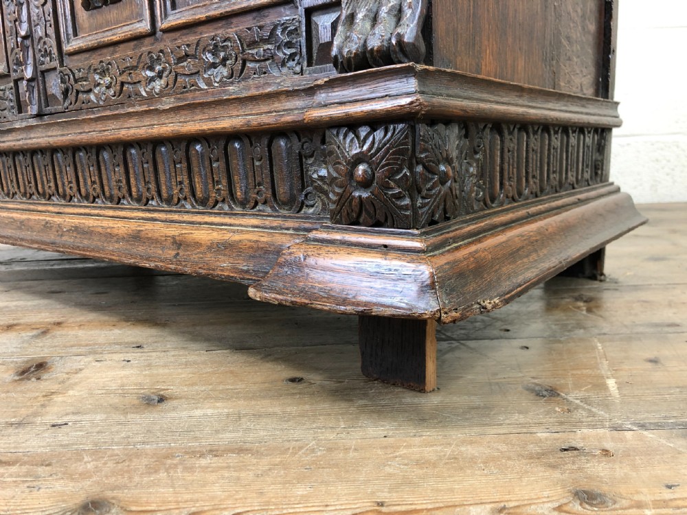 Victorian Carved Oak Glazed Cabinet View VIII