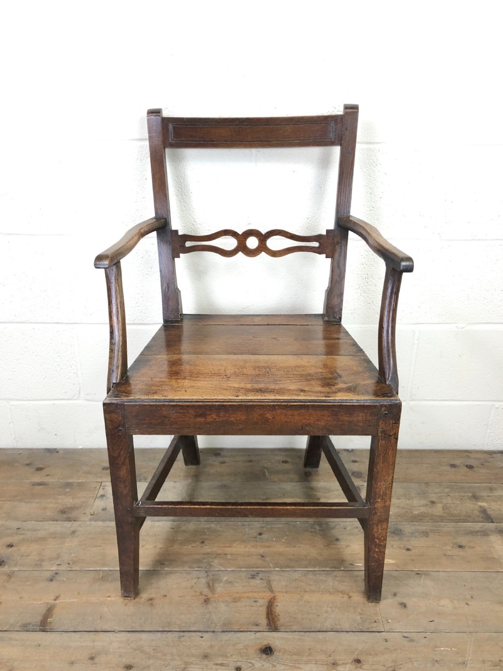 19th Century Welsh Oak Ball and Rail Back Chair View II