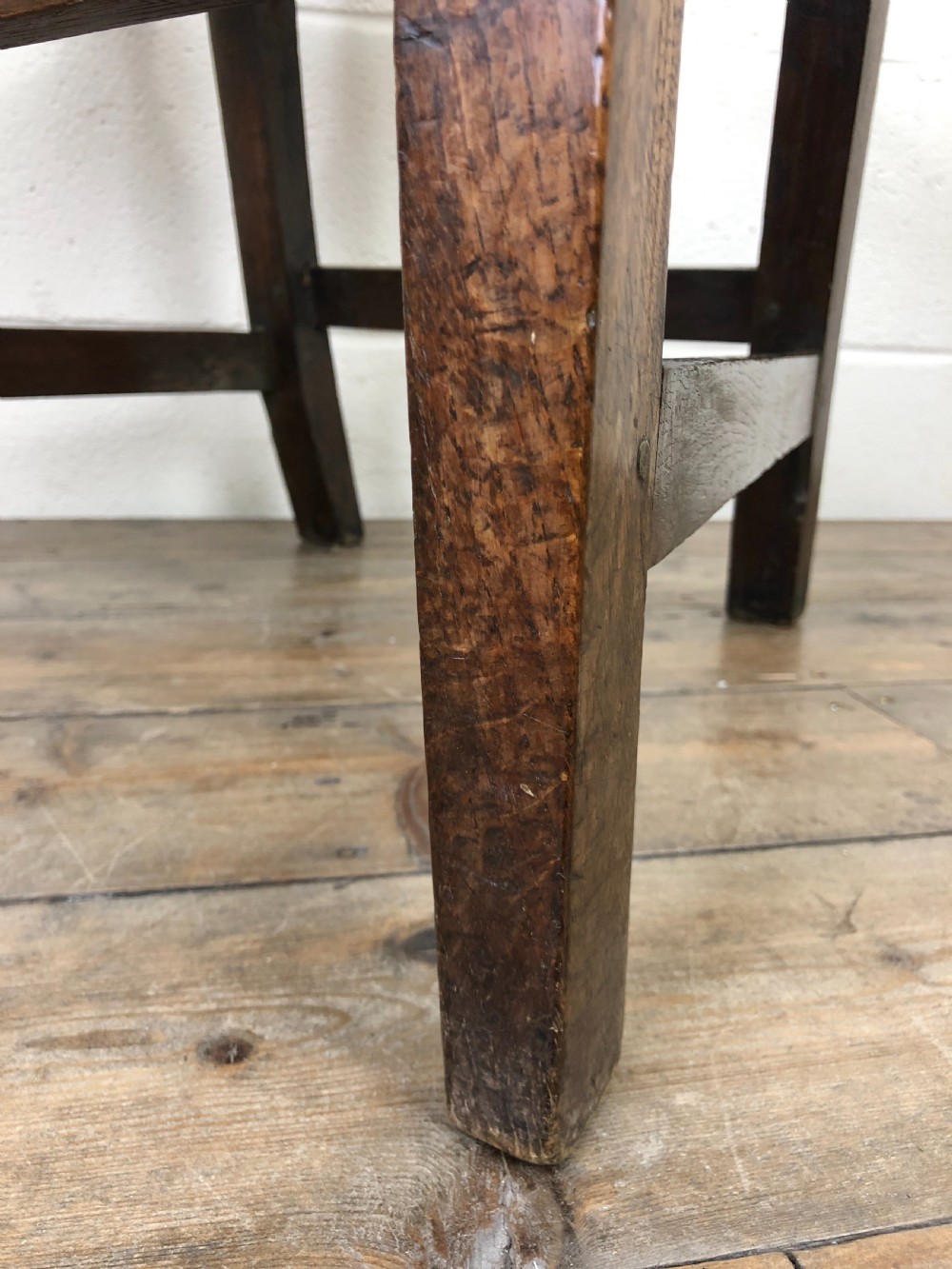 19th Century Welsh Oak Ball and Rail Back Chair View VI