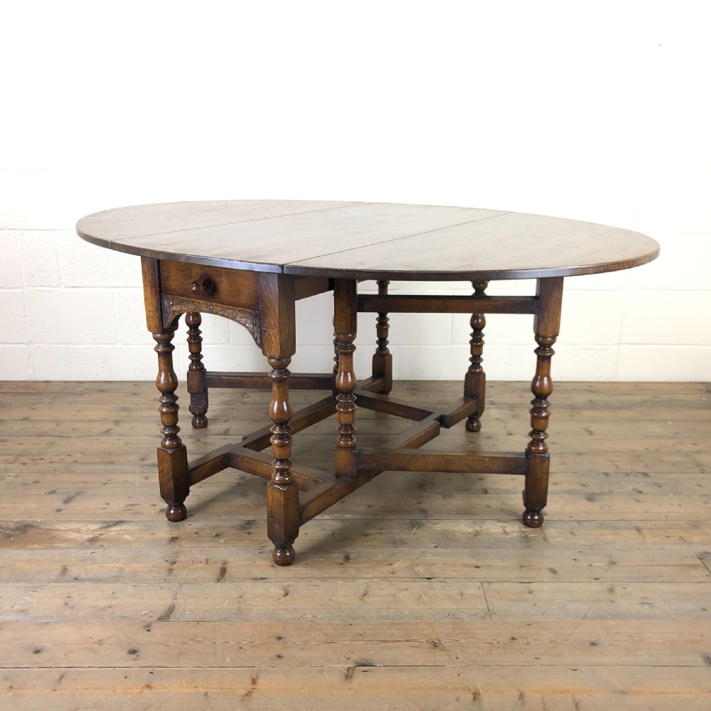 19th Century Oak Gateleg Dining Table