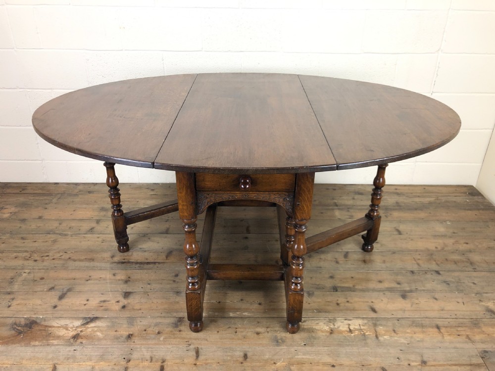 19th Century Oak Gateleg Dining Table View II