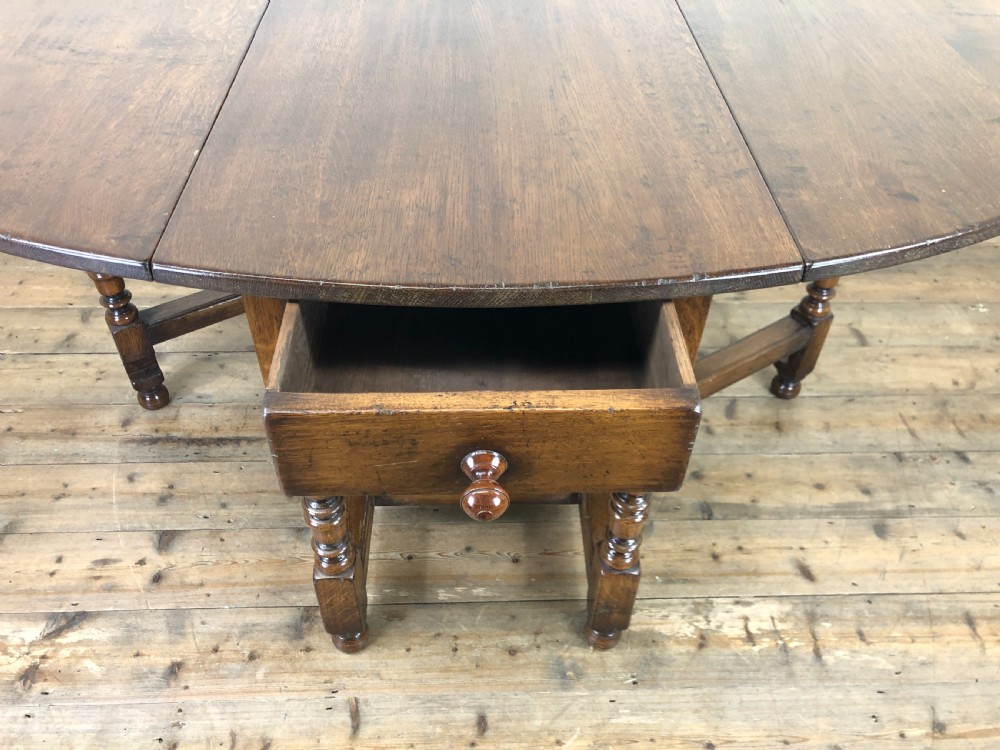 19th Century Oak Gateleg Dining Table View III