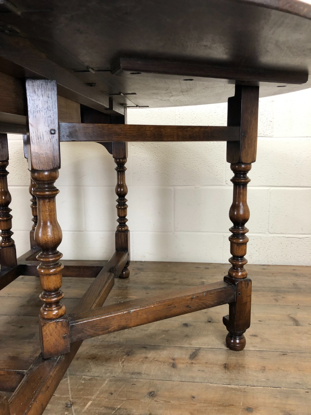 19th Century Oak Gateleg Dining Table View V