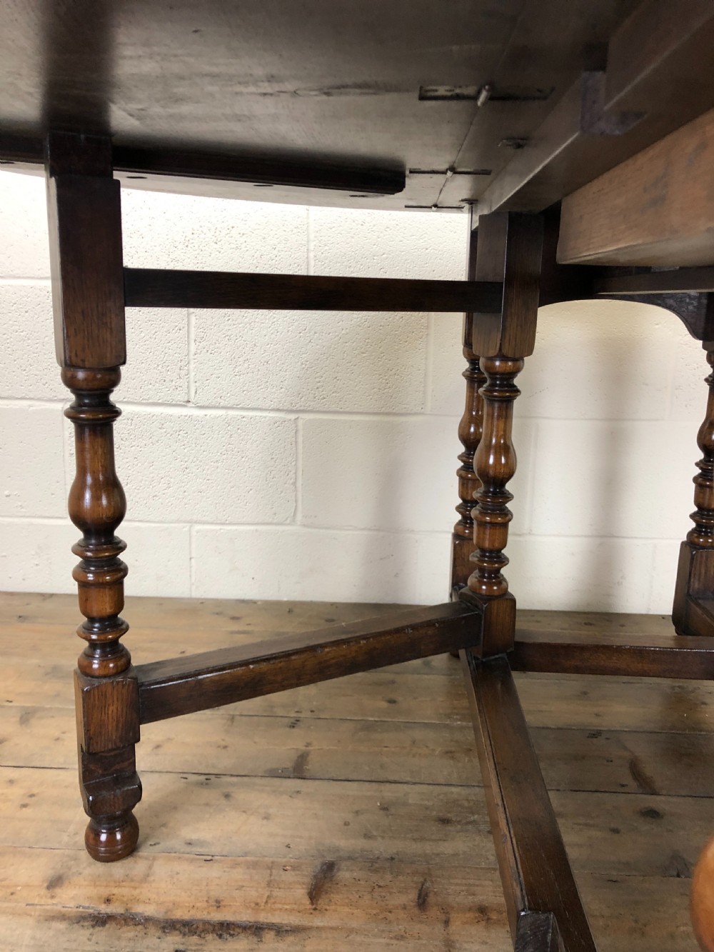 19th Century Oak Gateleg Dining Table View VI