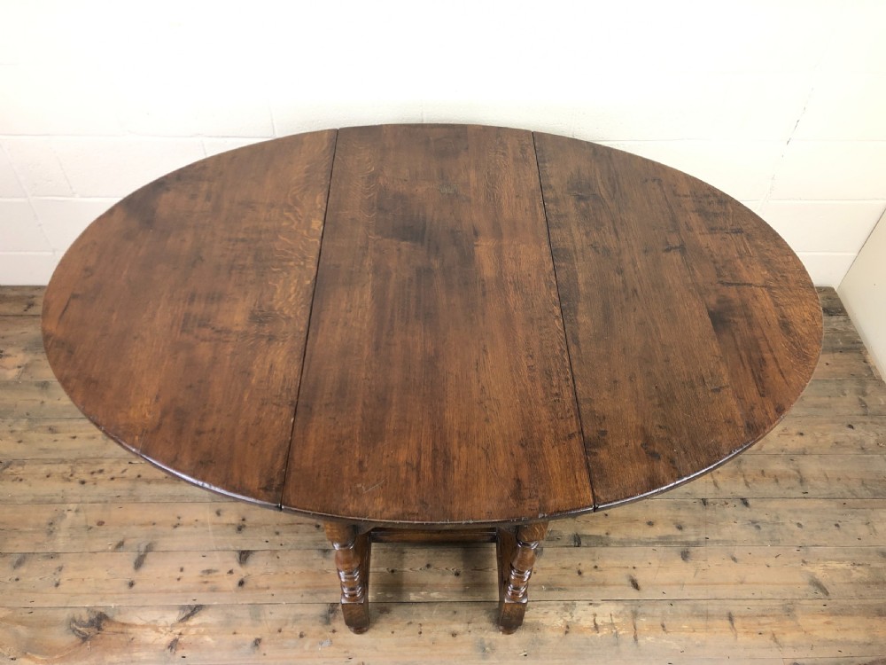 19th Century Oak Gateleg Dining Table View VII