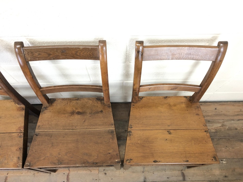 Set of Four Antique Farmhouse Kitchen Chairs View IV